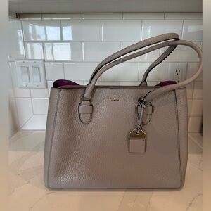 Kate Spade Gray Leather Satchel